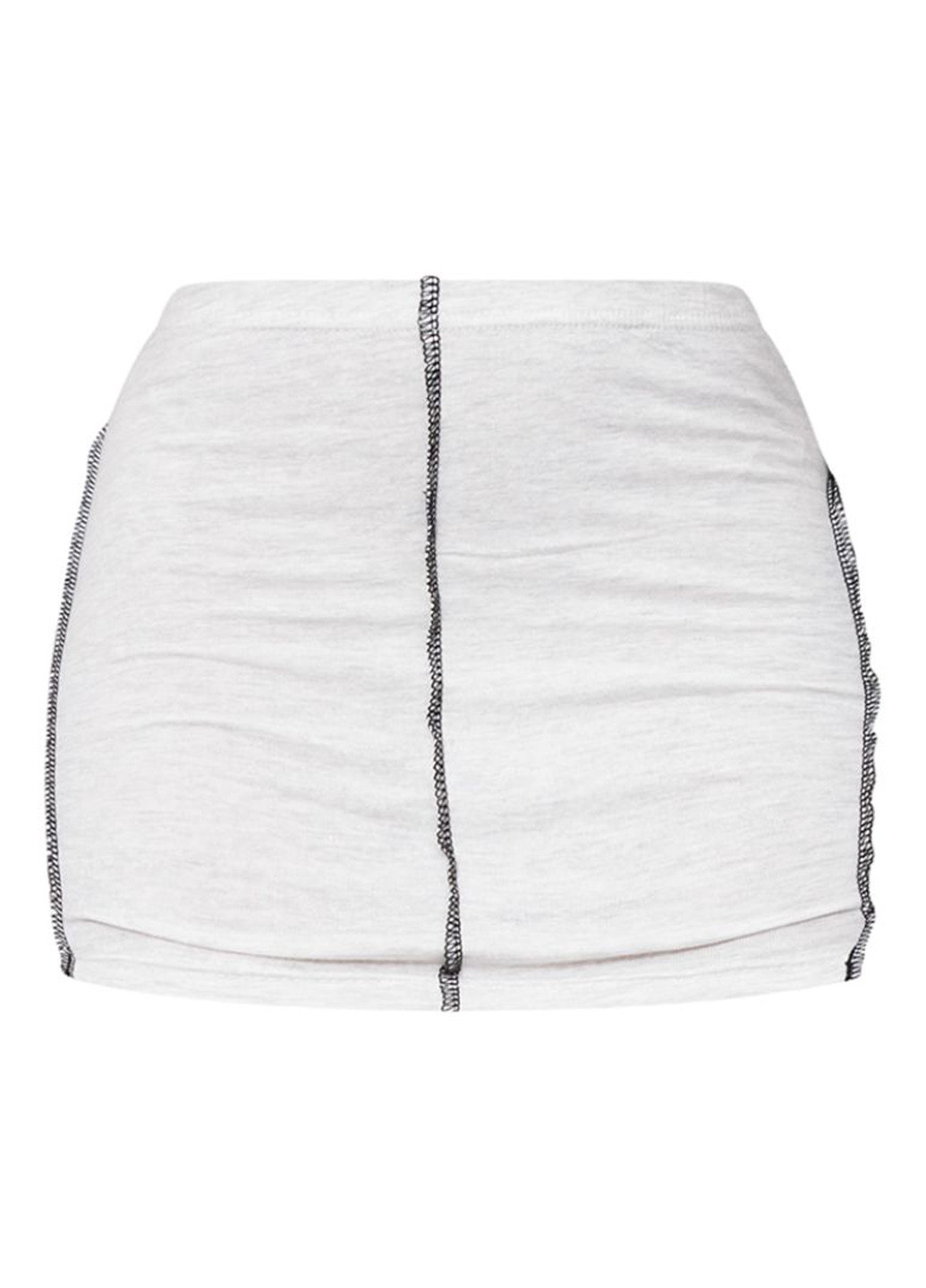 Серая кэжуал однотонная юбка PrettyLittleThing