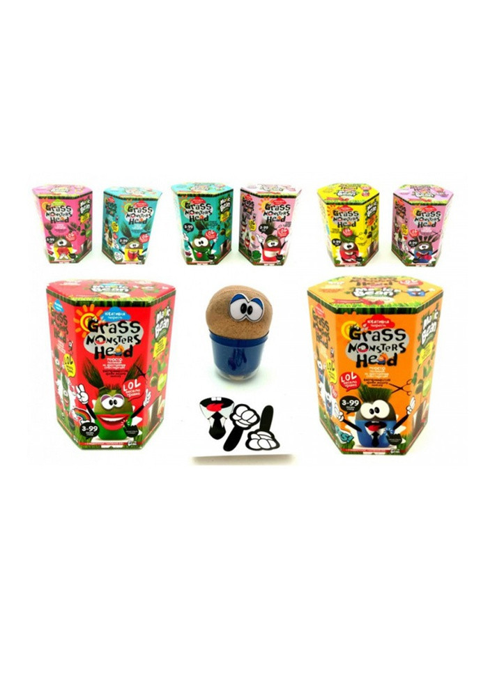 Набір креативної творчості "GRASS MONSTERS HEAD", в асортименті Danko Toys (255678809)