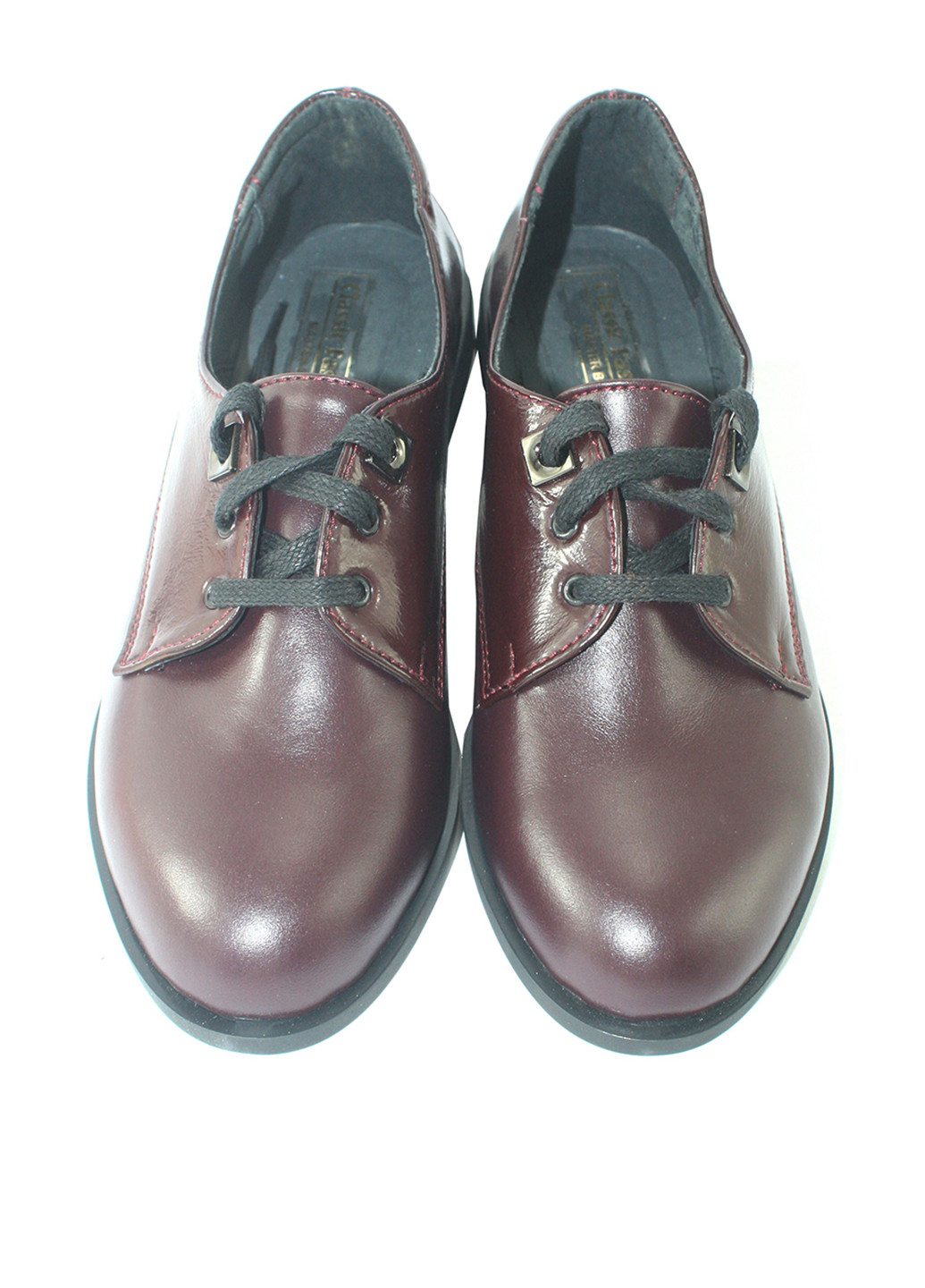 Mila Туфли дерби бордовый з натуральная кожа, — демисезон (355679798)