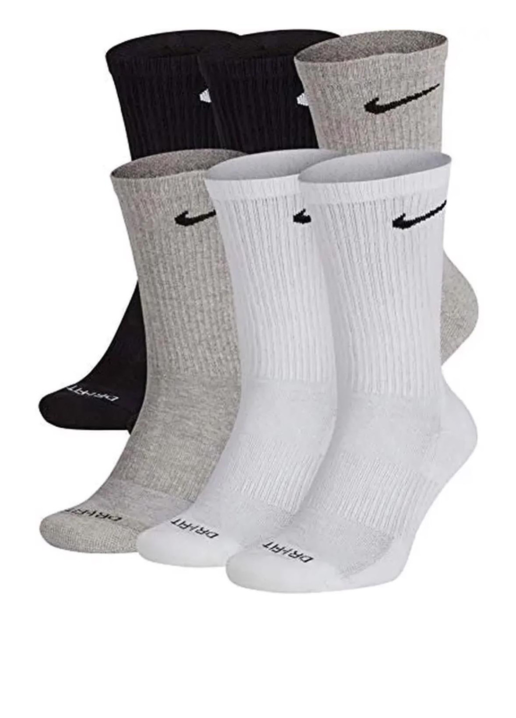 Комбинированные носки u nk ed pls csh crw 6pr-132 sx6897-965 Nike логотипы (322019718)