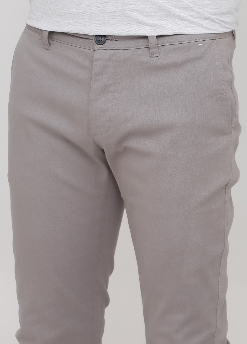 Серые кэжуал демисезонные зауженные брюки Denim Co