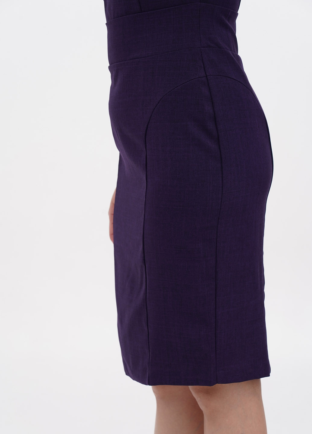 Фиолетовое кэжуал платье Victoria Loks однотонное