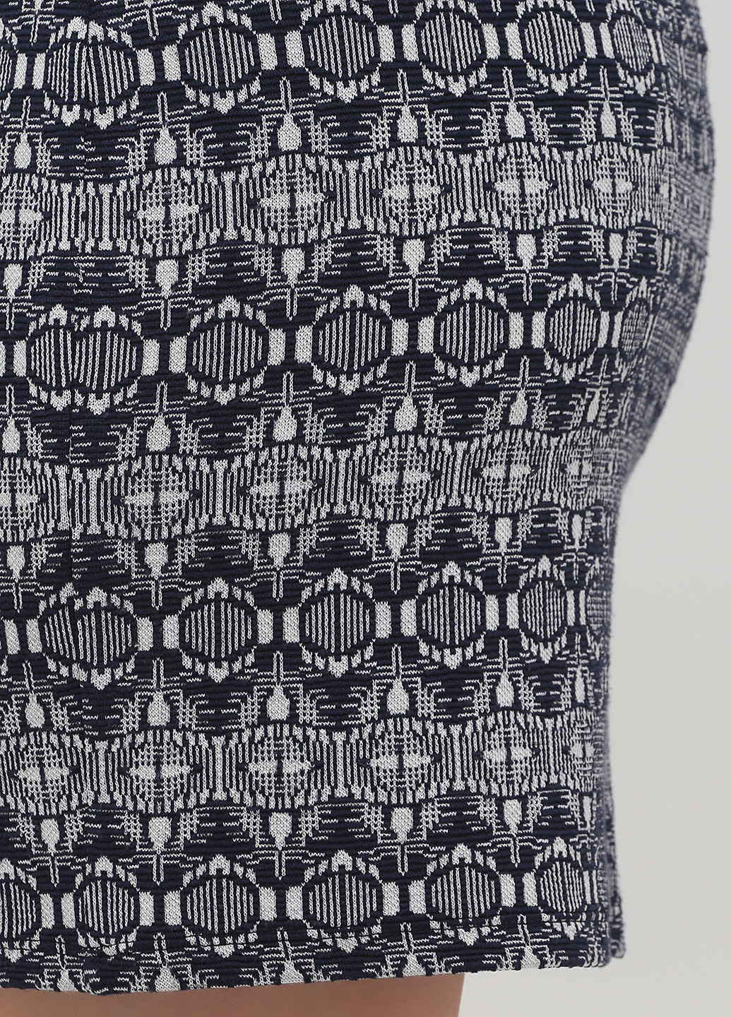 Темно-синяя кэжуал с геометрическим узором юбка Promod