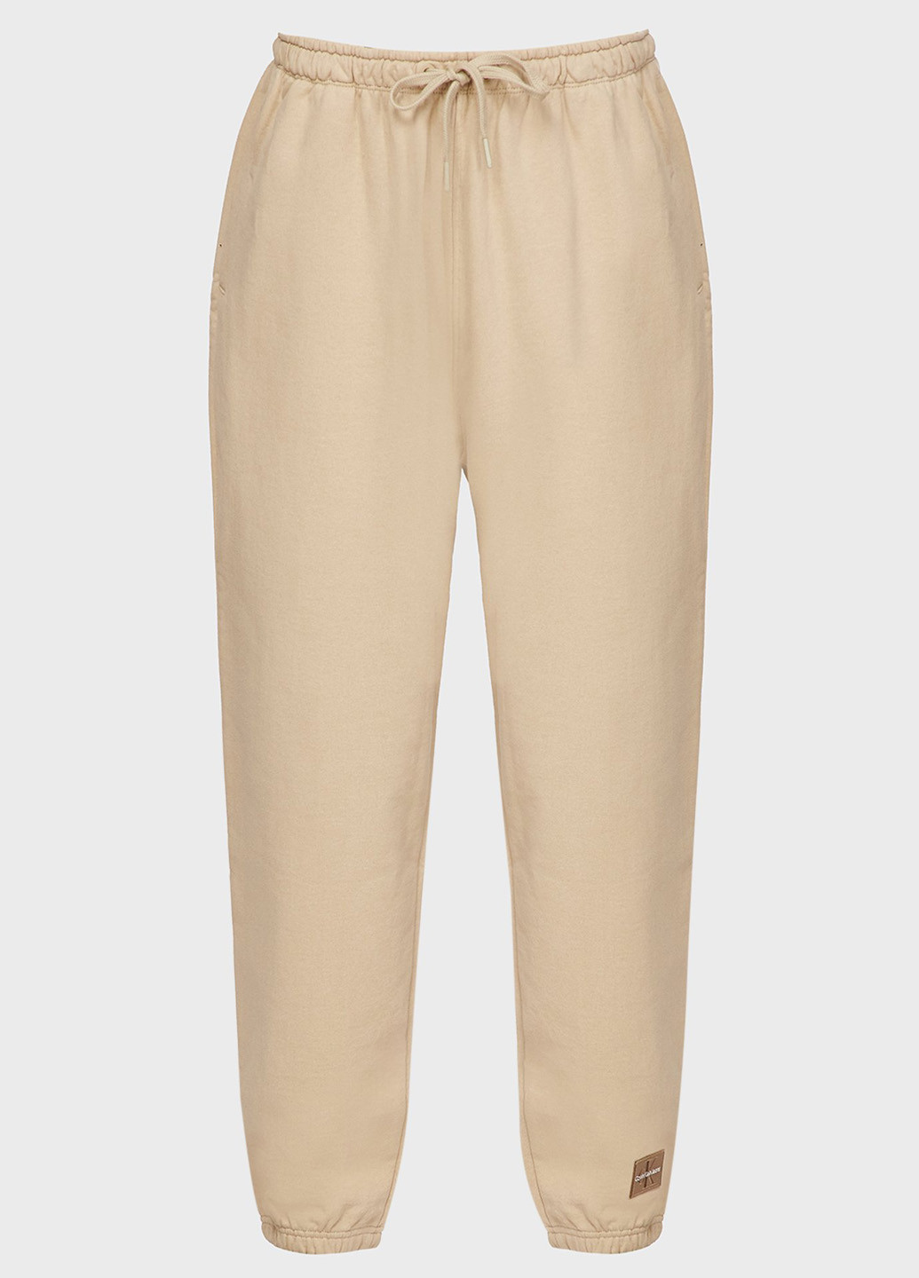 Бежевые спортивные, кэжуал зимние джоггеры брюки Calvin Klein Jeans