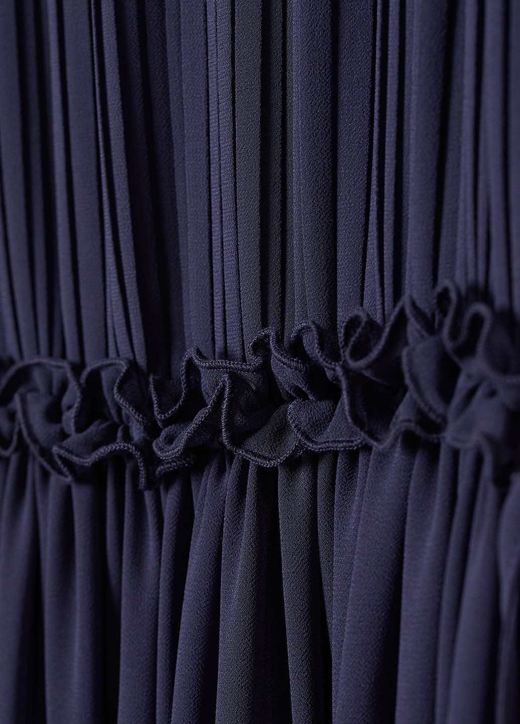 Темно-синее вечернее платье H&M