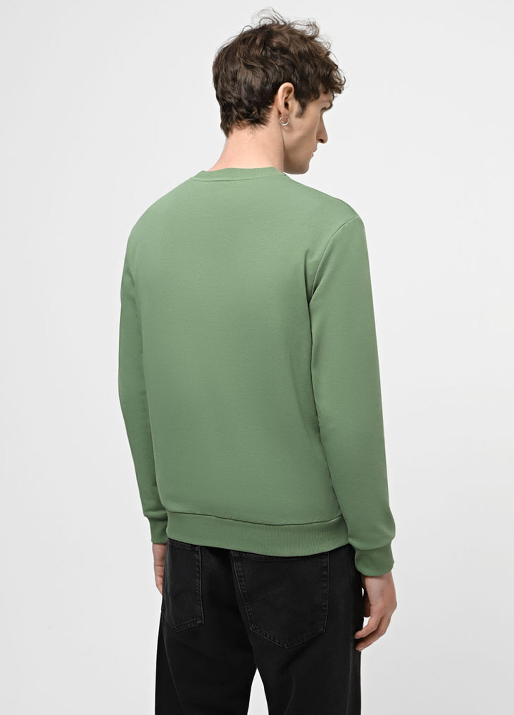 Светло-зеленый свитшот Promin однотонный без декора (323777912)