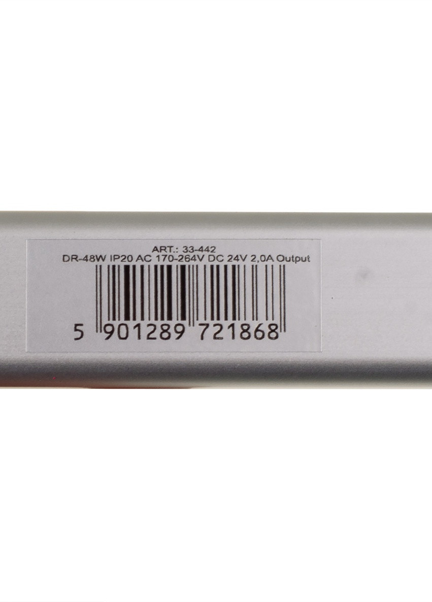 Блок живлення світлодіодний 2,0A DR-48W IP20 AC 170-264V DC 24V 2,0A Brille (253939402)