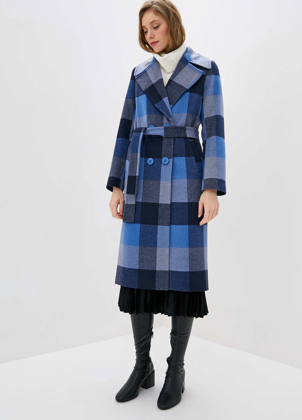 Синє демісезонне Пальто демісезонне 1795BU DANNA