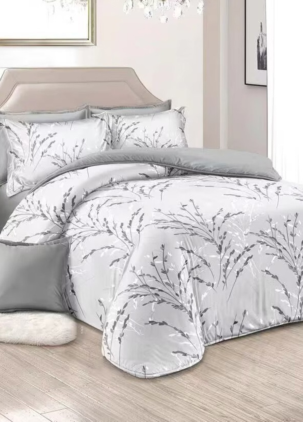 КПБ Евро Lounge 200*230 Fiori Silver Soho (317244646)