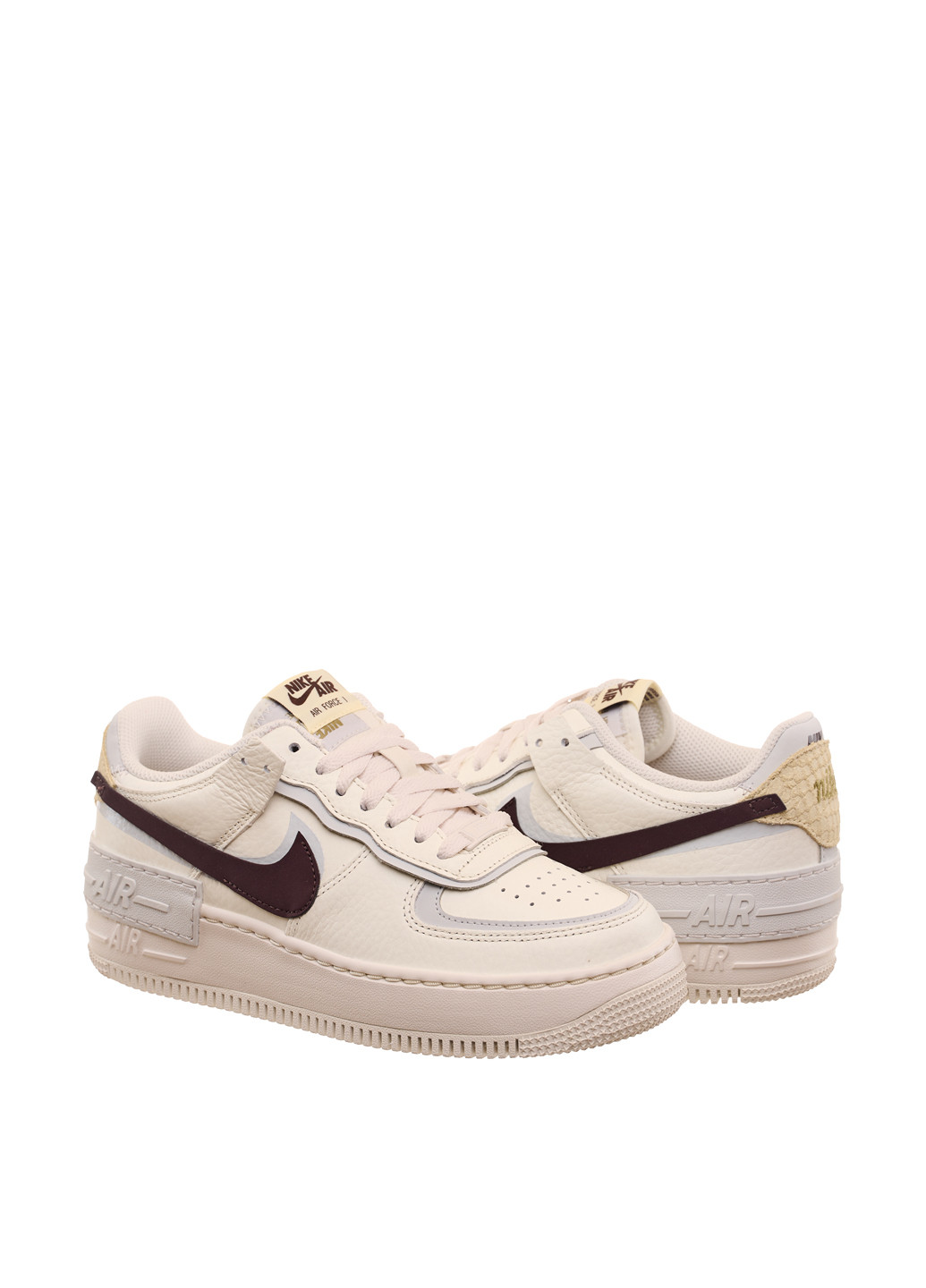 Белые демисезонные кроссовки fd0804-100_2024 Nike Air Force 1 Shadow