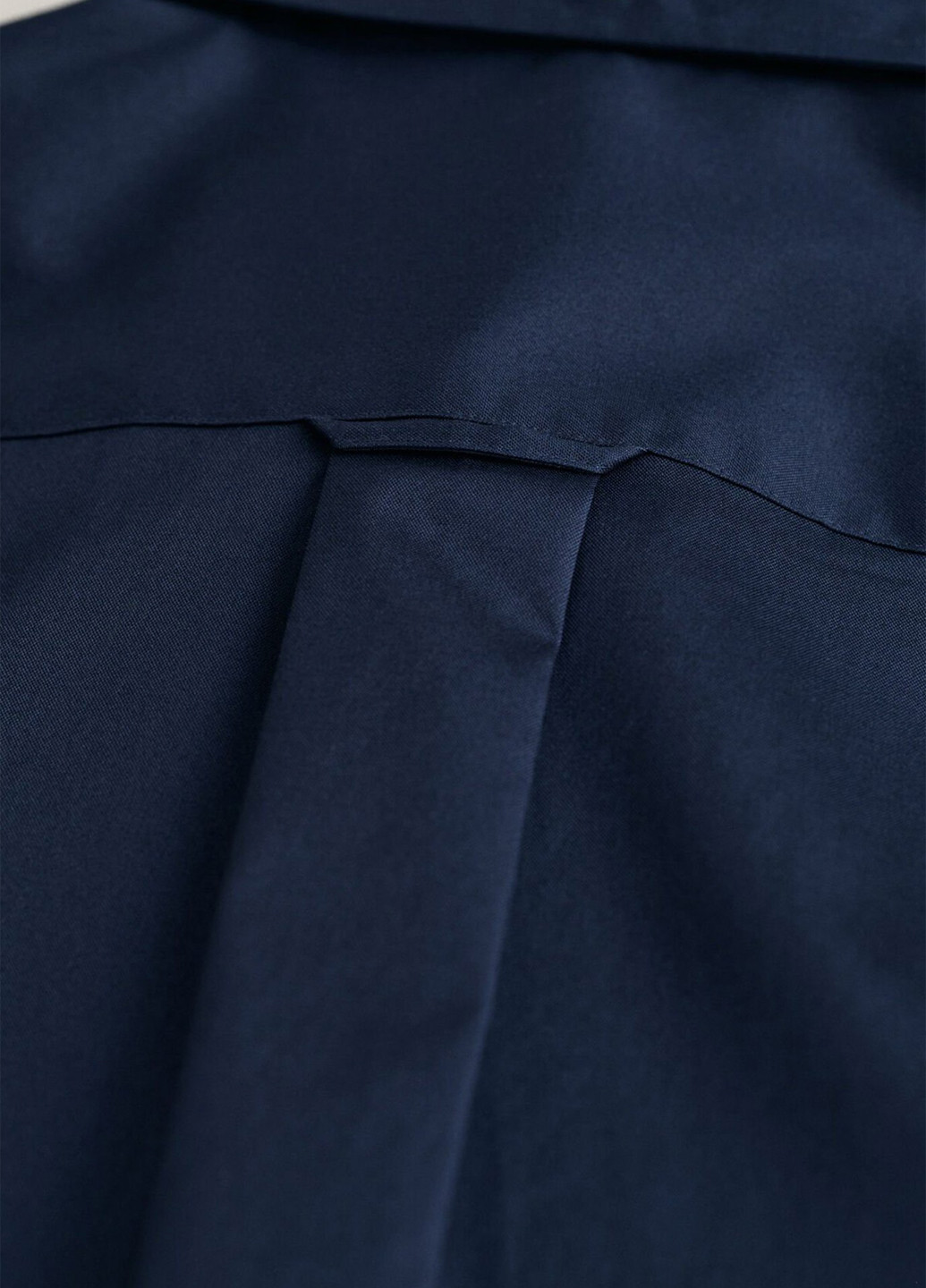 Синяя классическая, кэжуал рубашка однотонная Gant