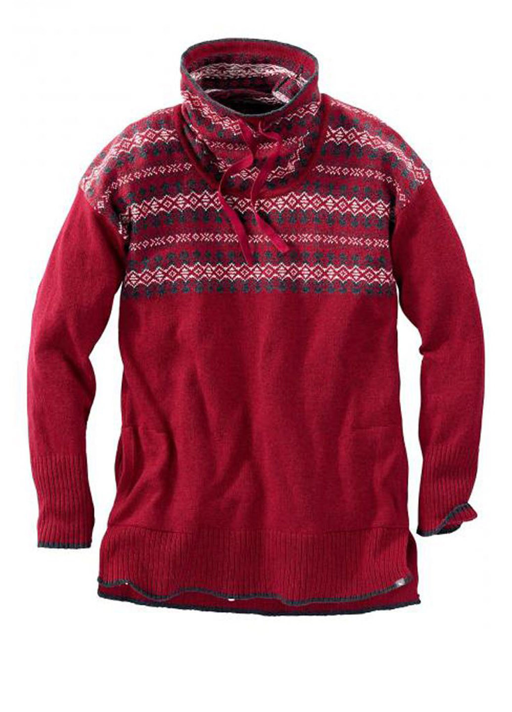 Красный демисезонный свитер Eddie Bauer