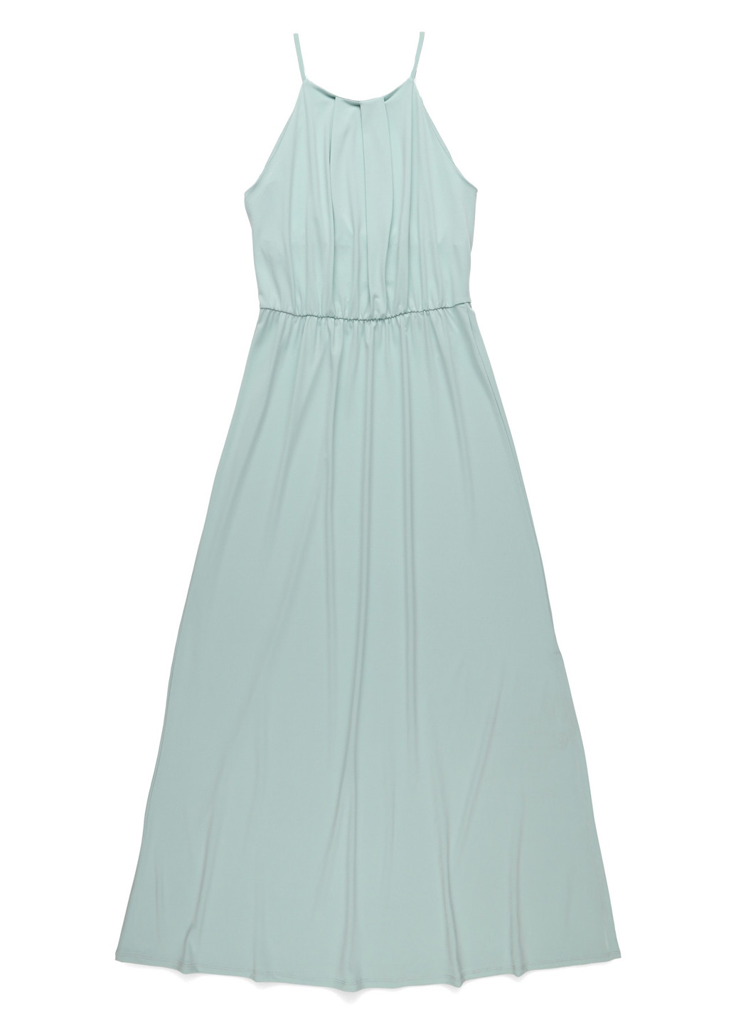 Светло-голубое кэжуал платье а-силуэт Vila однотонное