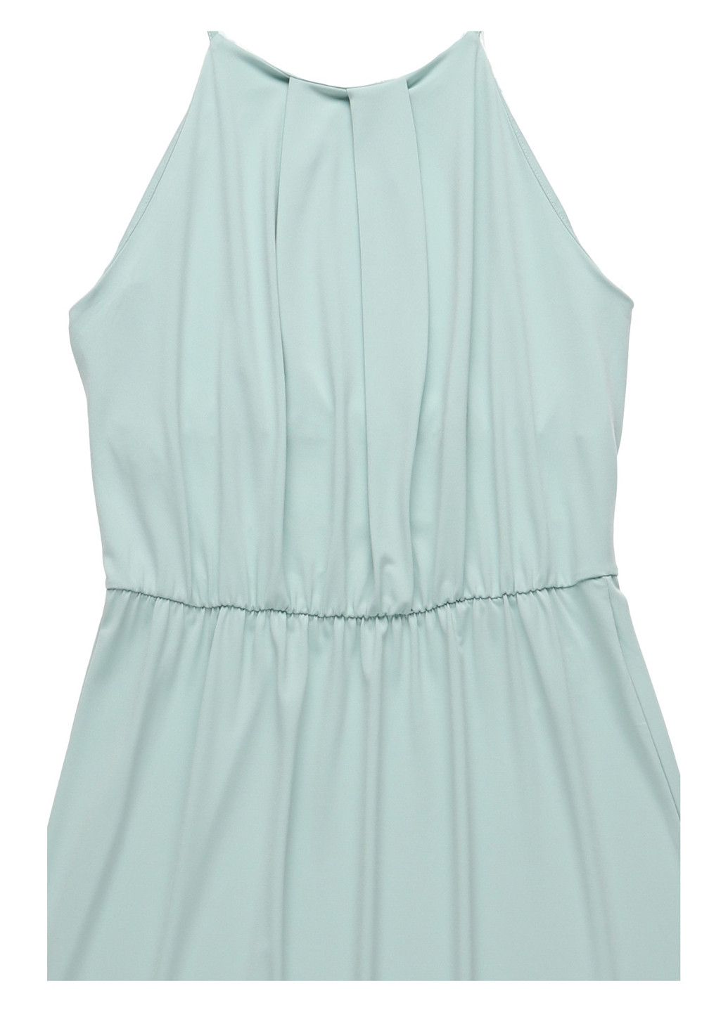 Светло-голубое кэжуал платье а-силуэт Vila однотонное