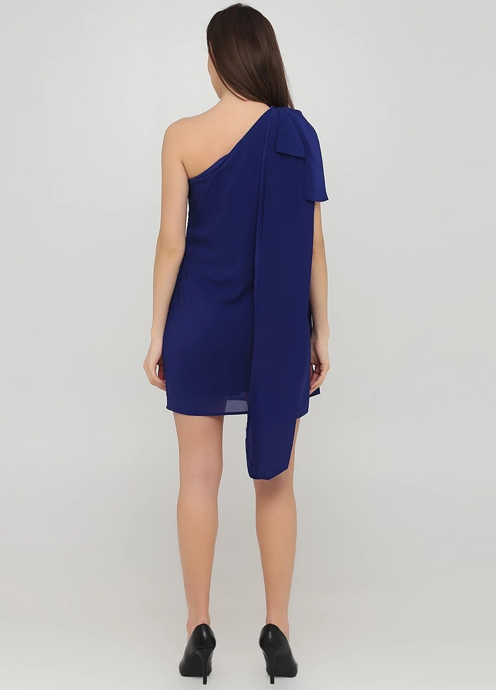 Синя коктейльна сукня однотонна AX Paris