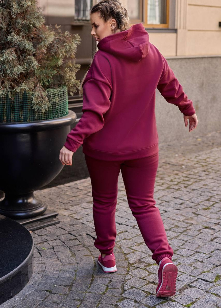 Женский спортивный костюм цвет бордо 48/50 376236 New Trend темно-бордовый
