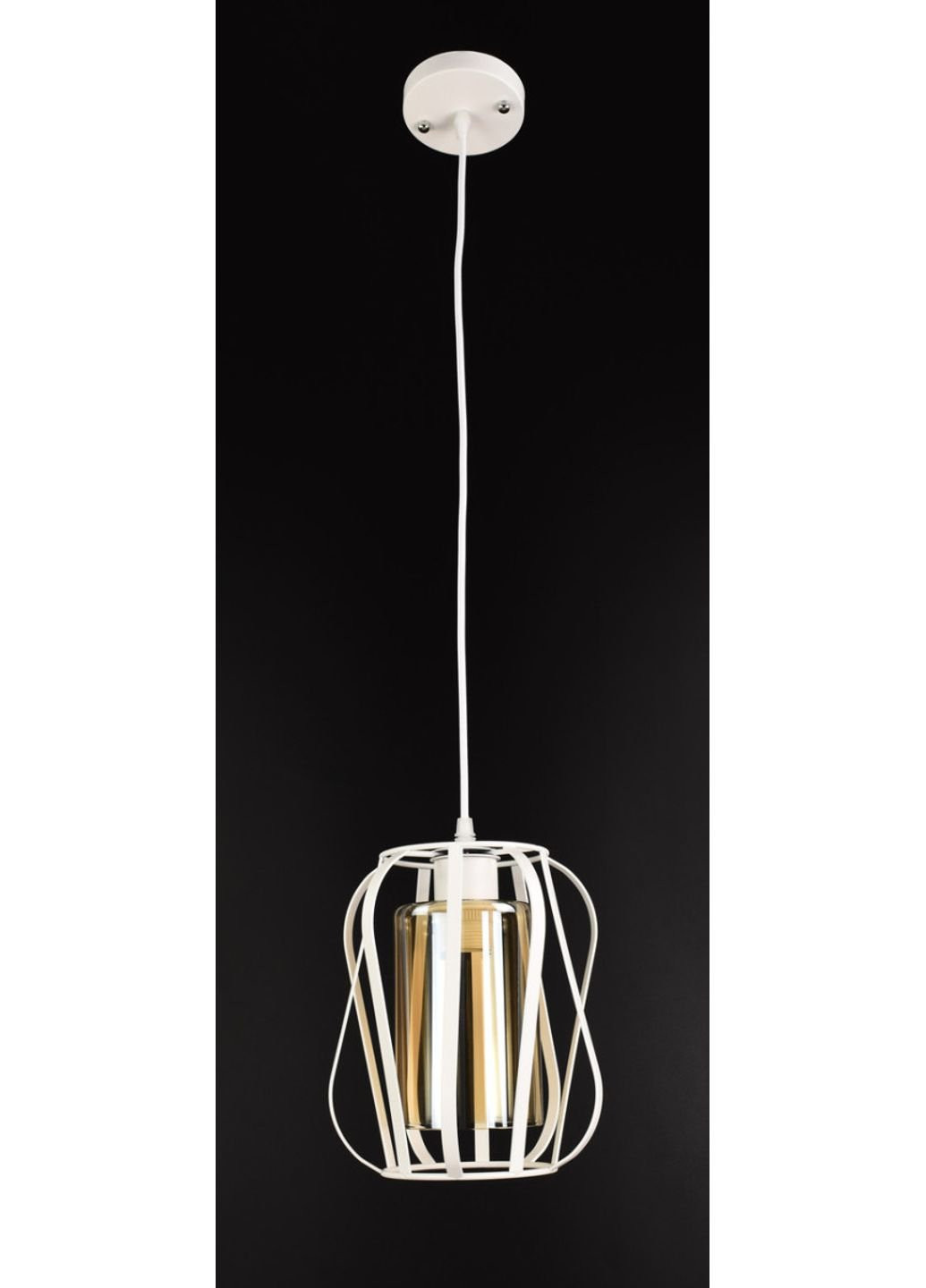 Люстра підвісна стельова в стилі LOFT (лофт) 12699/1-wh Білий 30х19х19 см. Sunnysky (253630706)