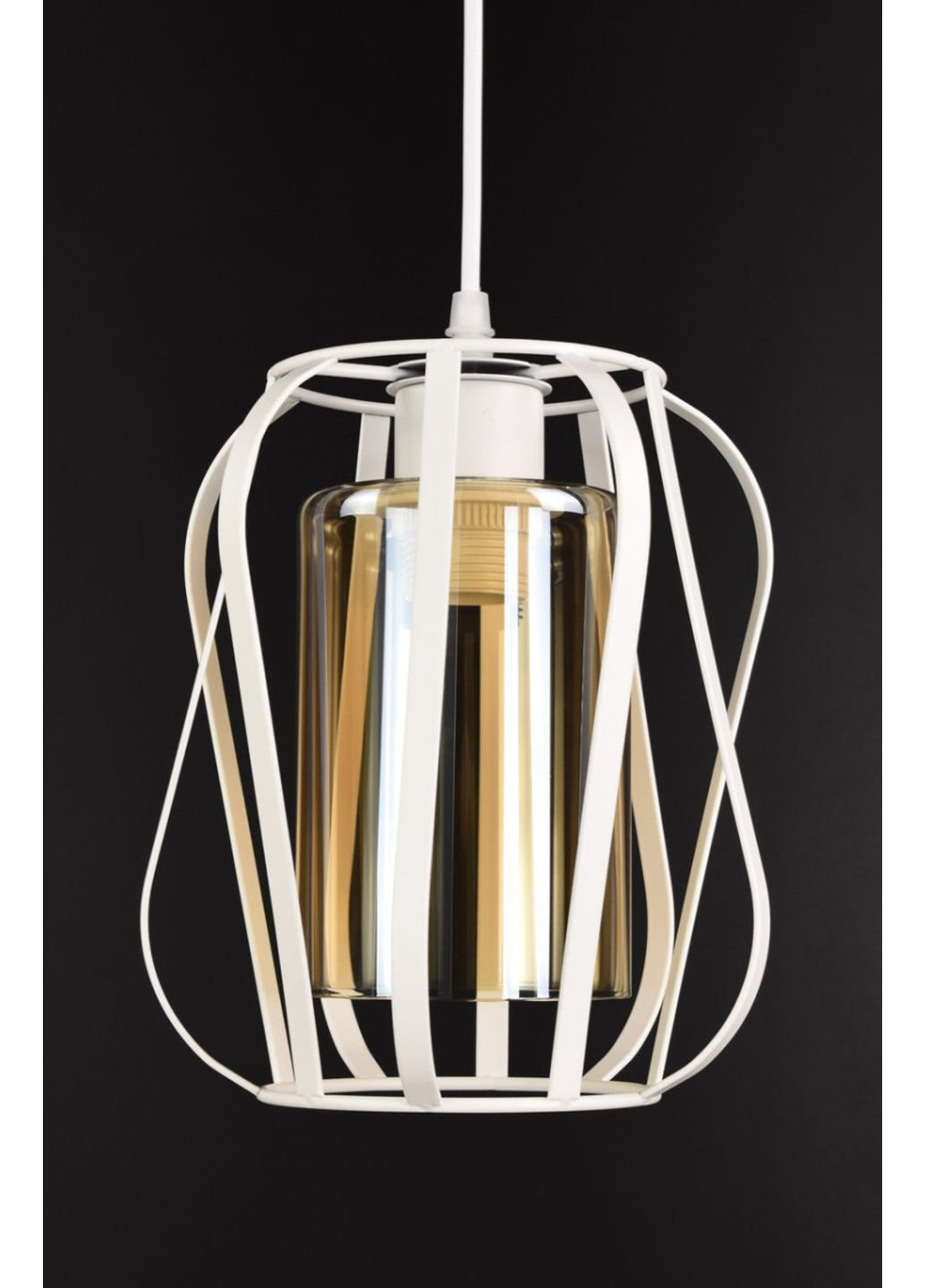 Люстра підвісна стельова в стилі LOFT (лофт) 12699/1-wh Білий 30х19х19 см. Sunnysky (253630706)