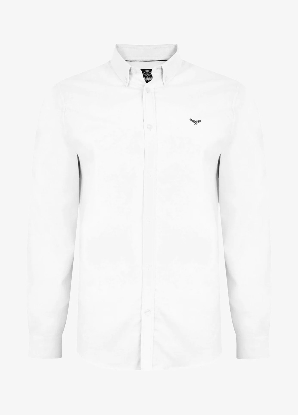 Белая кэжуал, классическая рубашка однотонная Boohoo