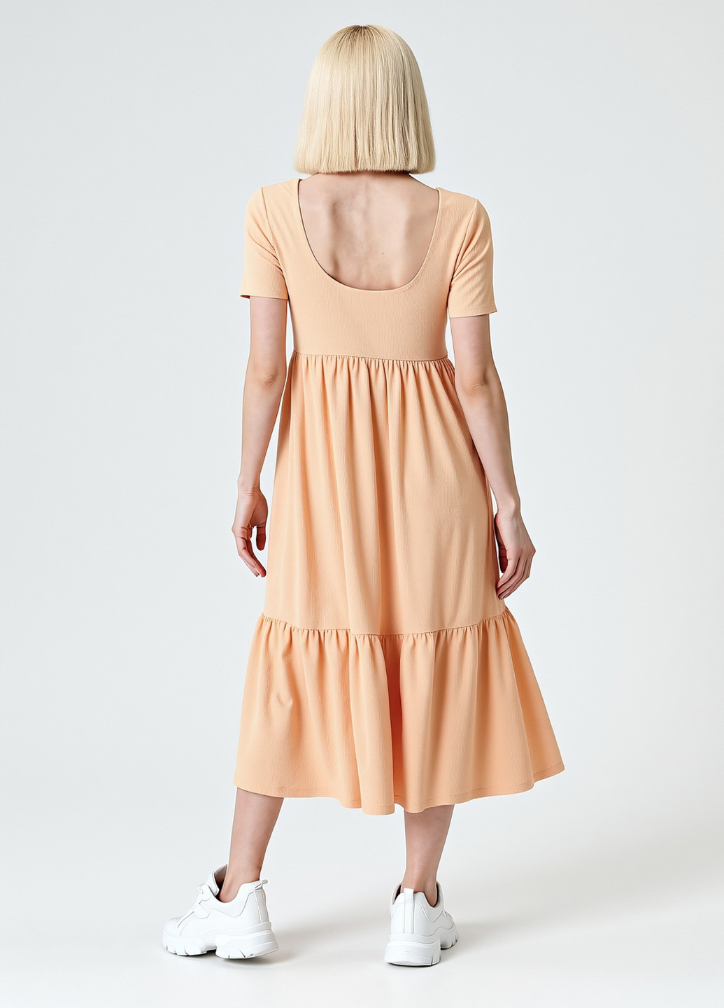 Персикова кежуал сукня Sinsay однотонна