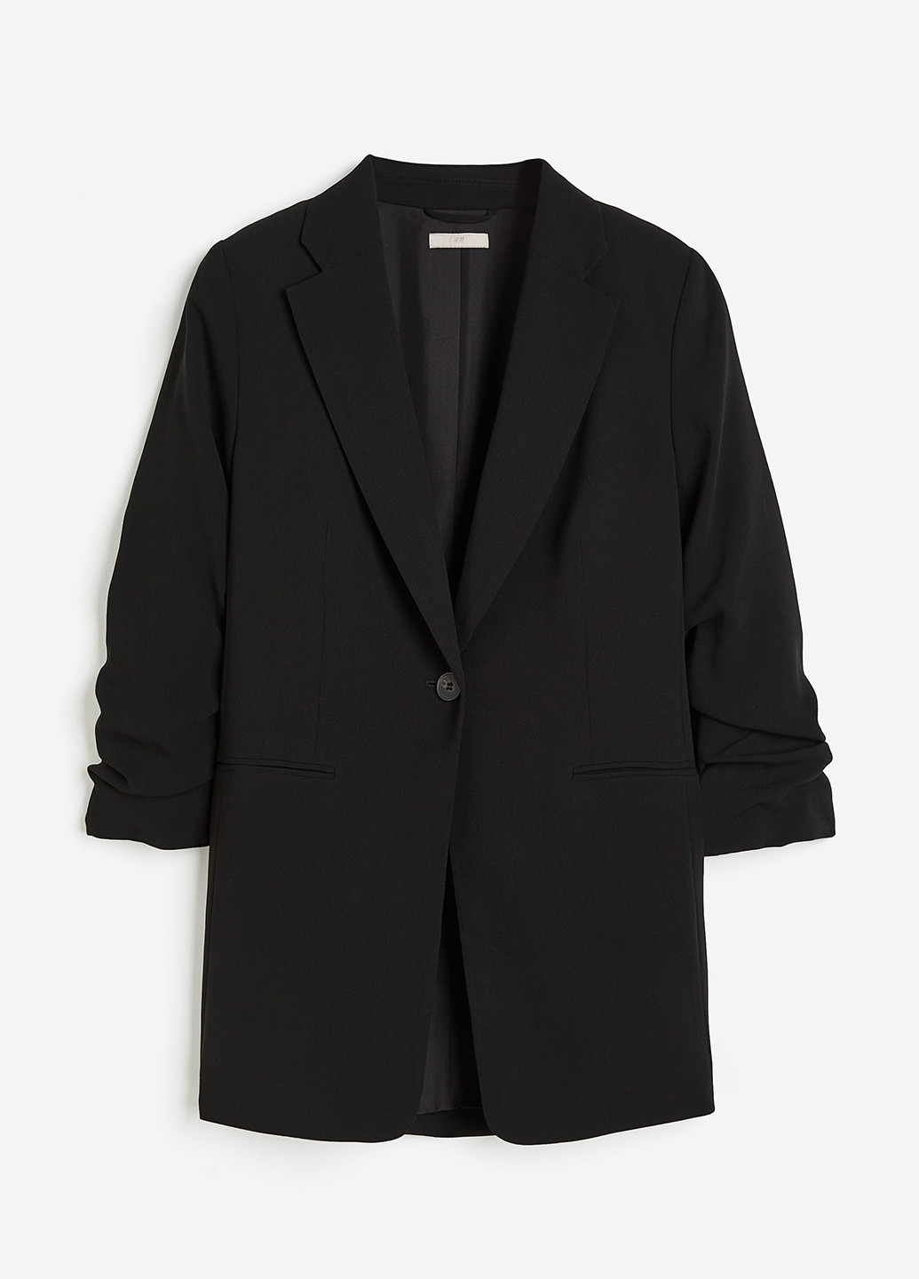 Черный женский жакет H&M однотонный - демисезонный