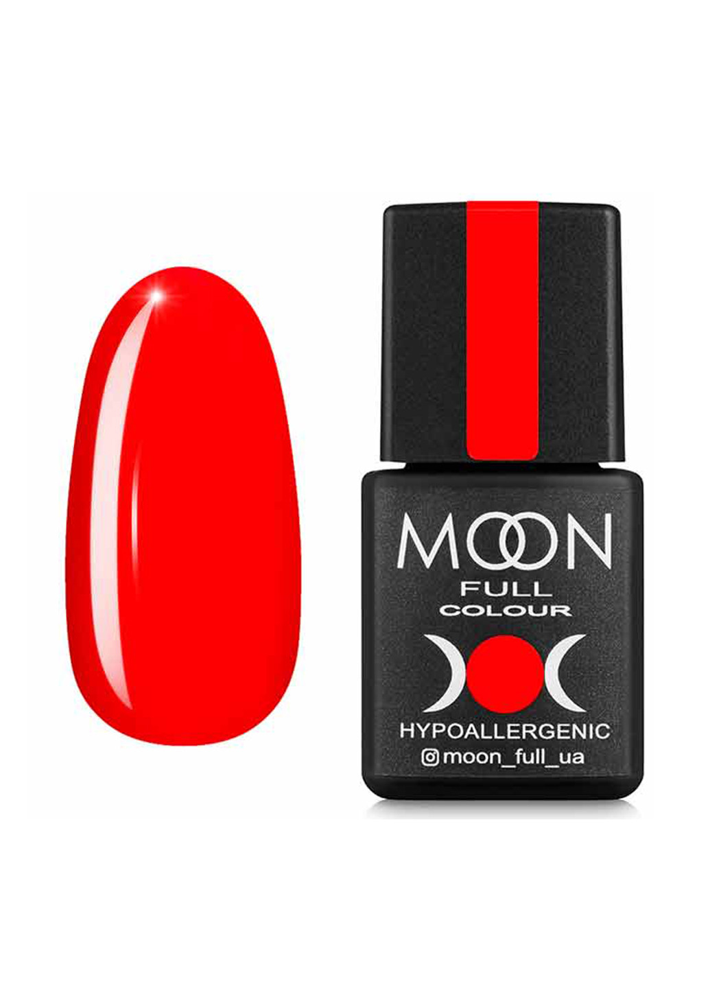 Гель-лак FULL color Neon №708 (яскраво-червоний), 8 мл Moon (184150713)
