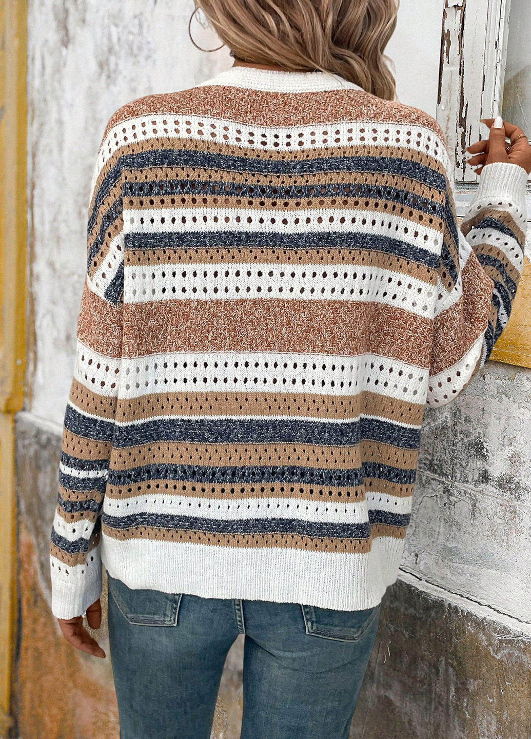 Комбінований літній пуловер пуловер SHEIN