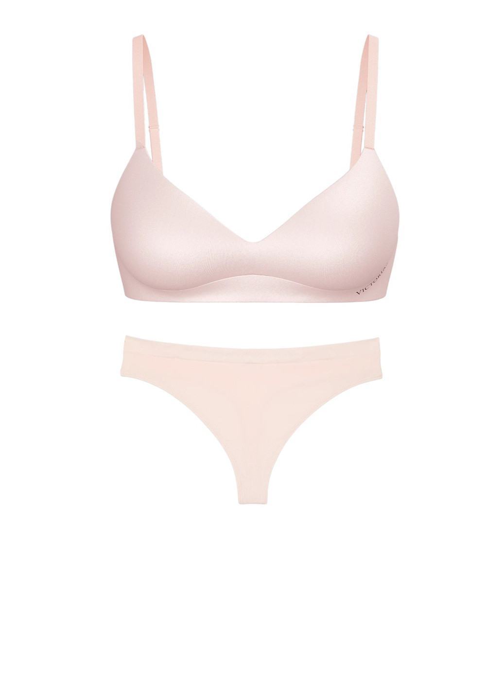 Рожевий демісезонний комплект (бюстгальтер, трусики) Victoria's Secret