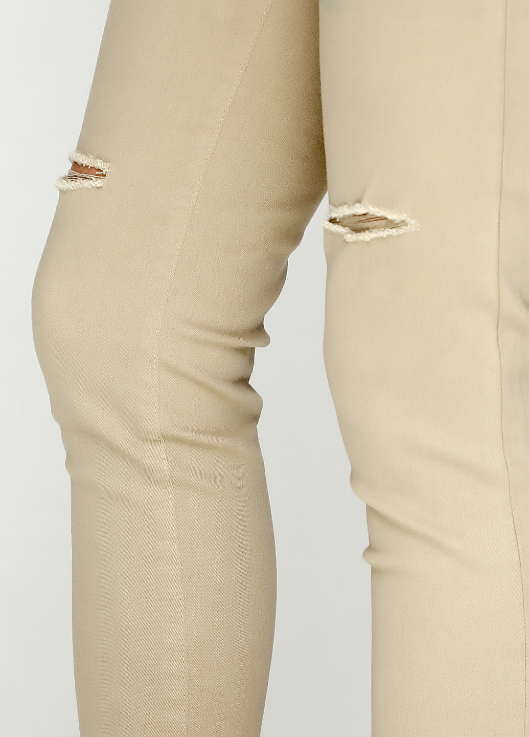 Бежевые кэжуал демисезонные зауженные брюки Gap