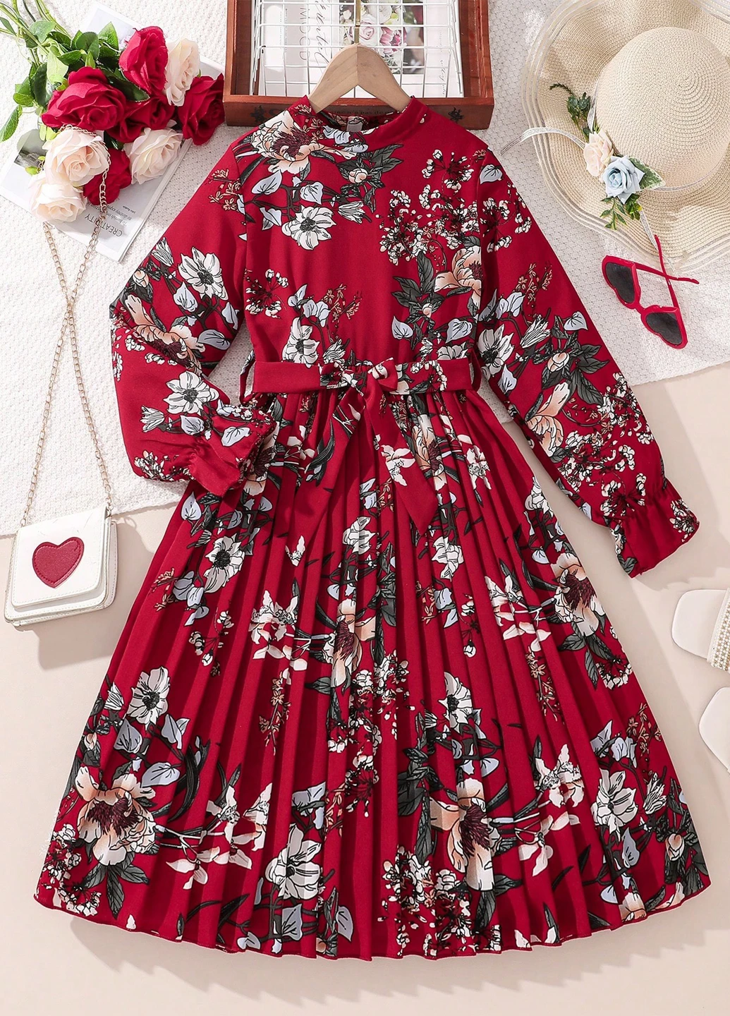 Красное платье SHEIN (325533621)