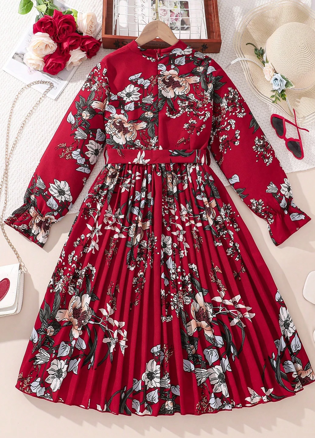 Красное платье SHEIN (325533621)