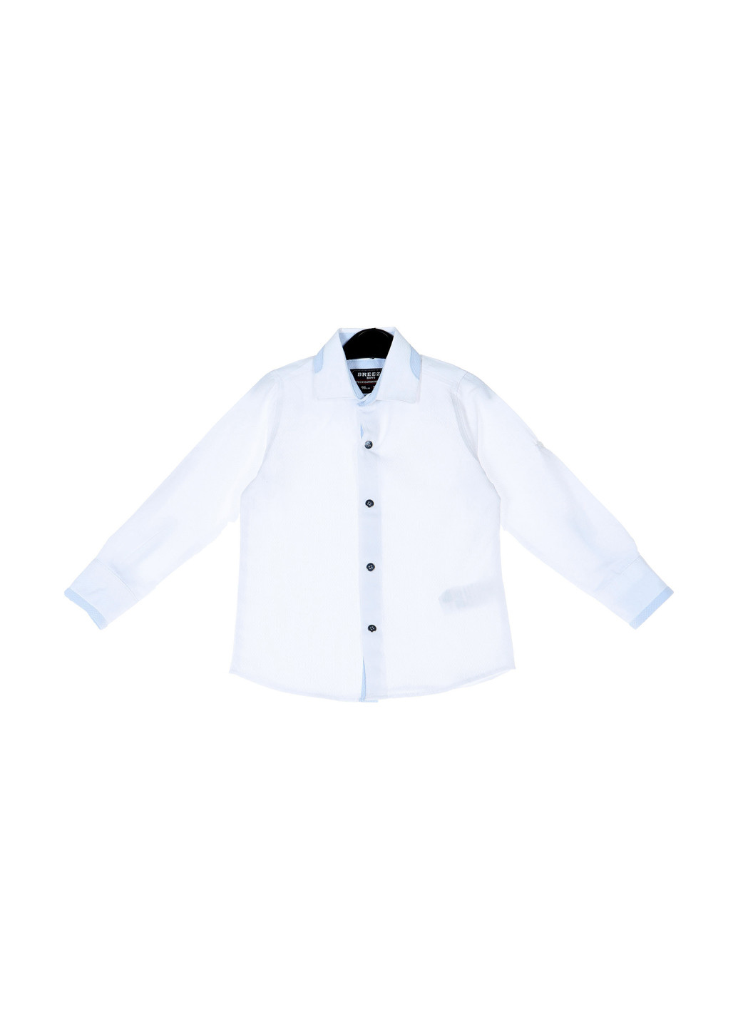 Белая классическая рубашка однотонная E&H