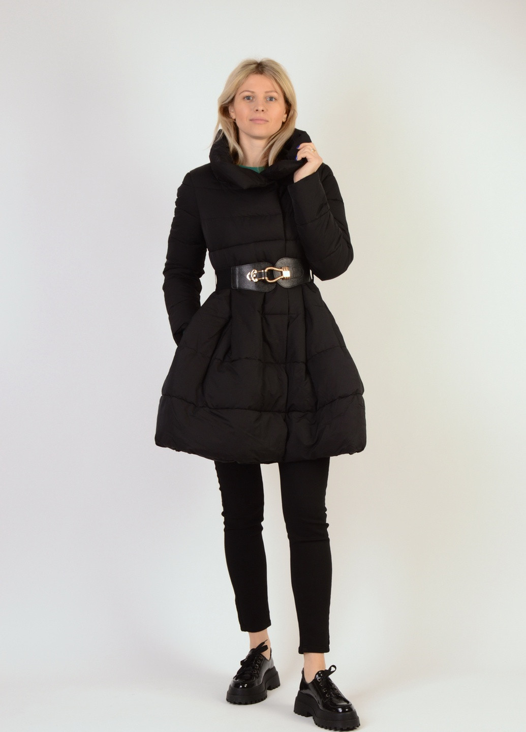 Черная зимняя куртка Monte Cervino Рост 175см, обхват груди 80, талия 69