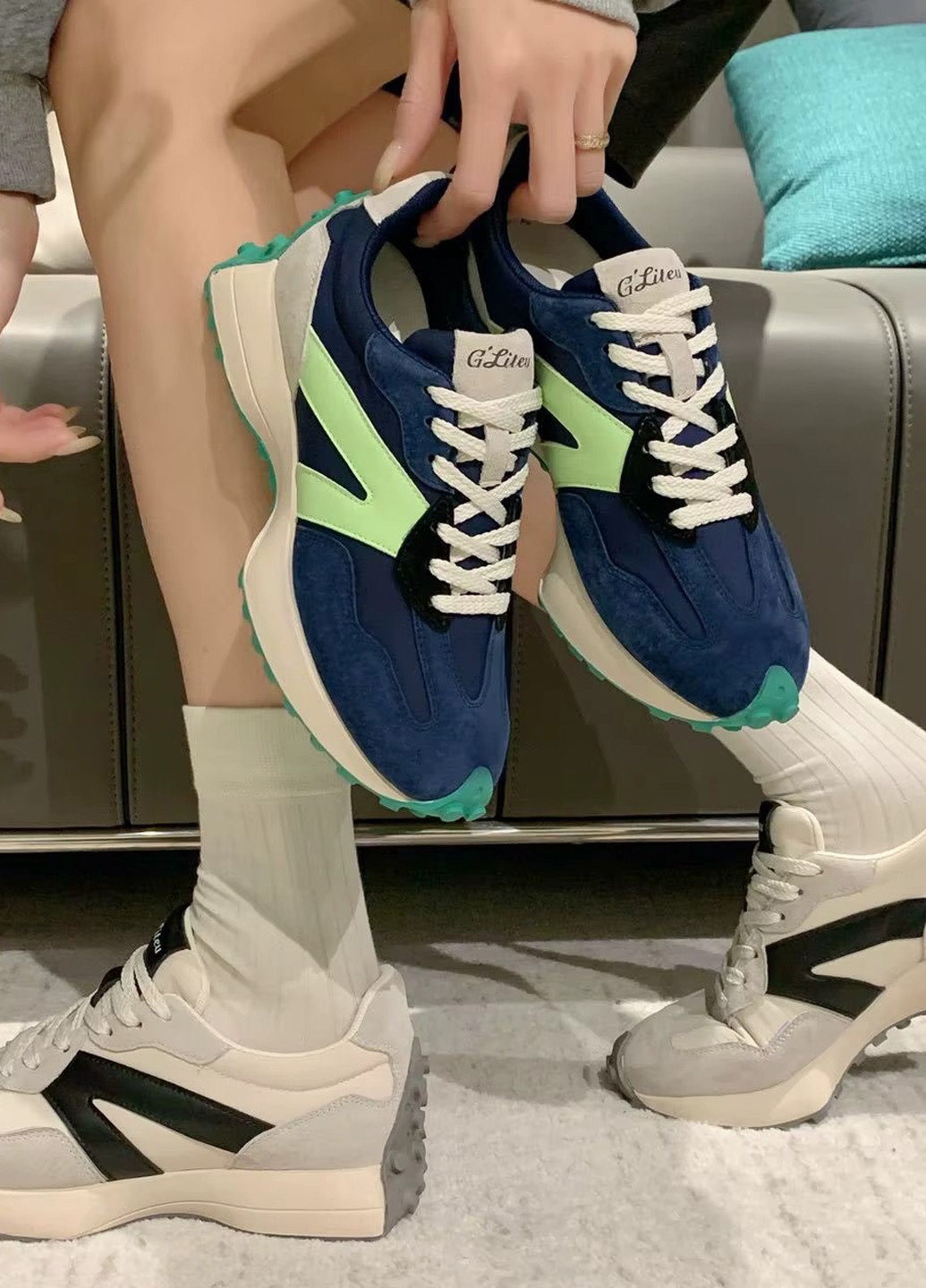 Кроссовки SHEIN синие всесезоны (366112949)