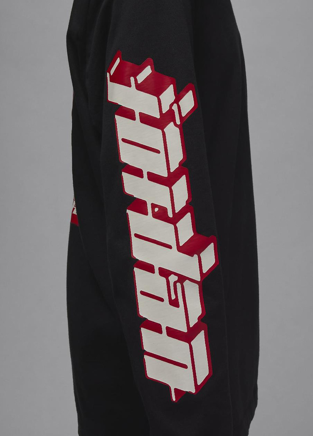 Лрнгслів FN5976-010 Jordan Men's Long-Sleeve логотип чорний кежуали бавовна, трикотаж