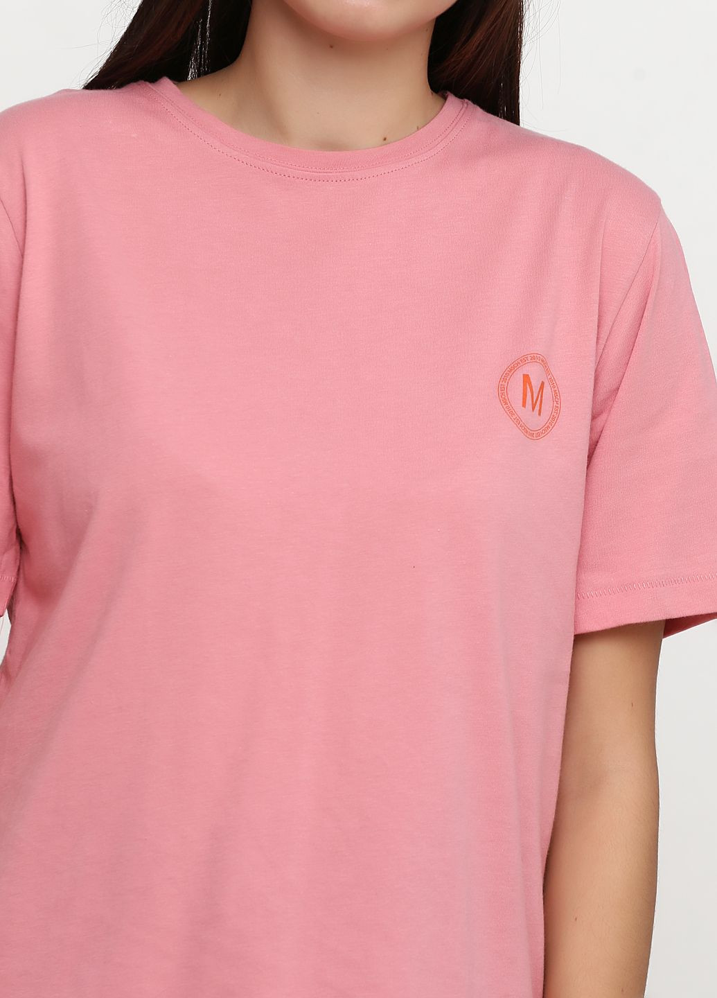 Розовая летняя футболка MSCH