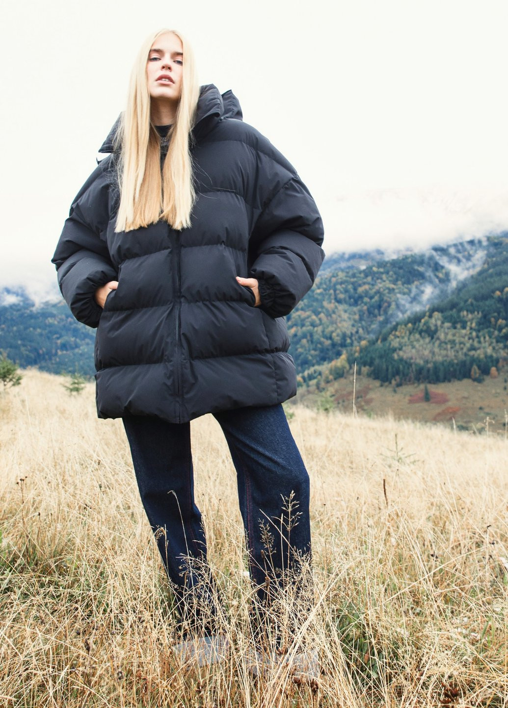 Черная зимняя куртка Gepur