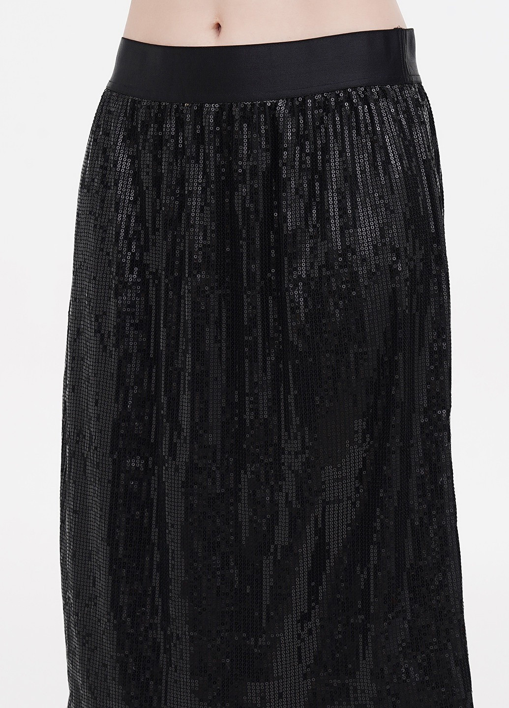 Черная кэжуал однотонная юбка Fiorella Rubino а-силуэта (трапеция)