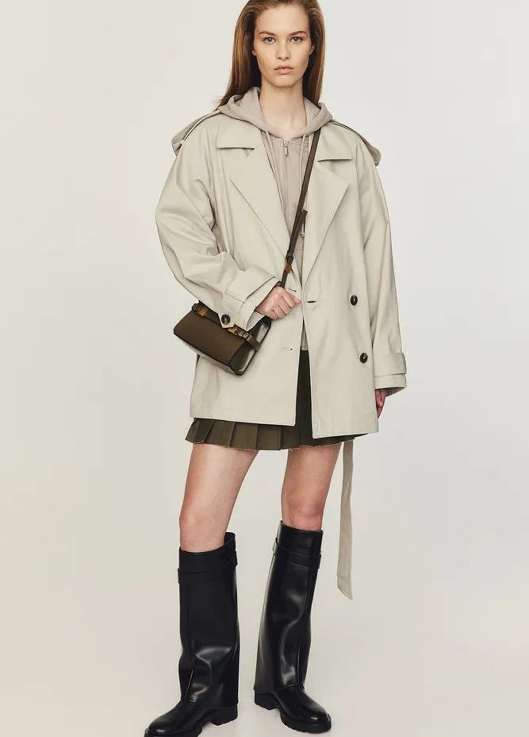 Плащ H&M тренчкот на гудзиках демісезон (364525198)