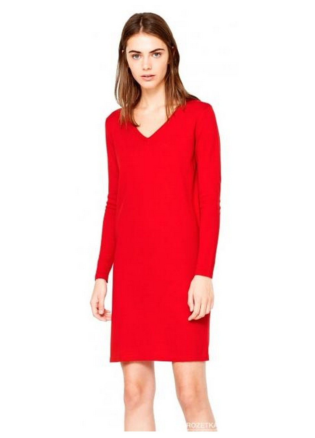 Червона коктейльна плаття, сукня Mango однотонна