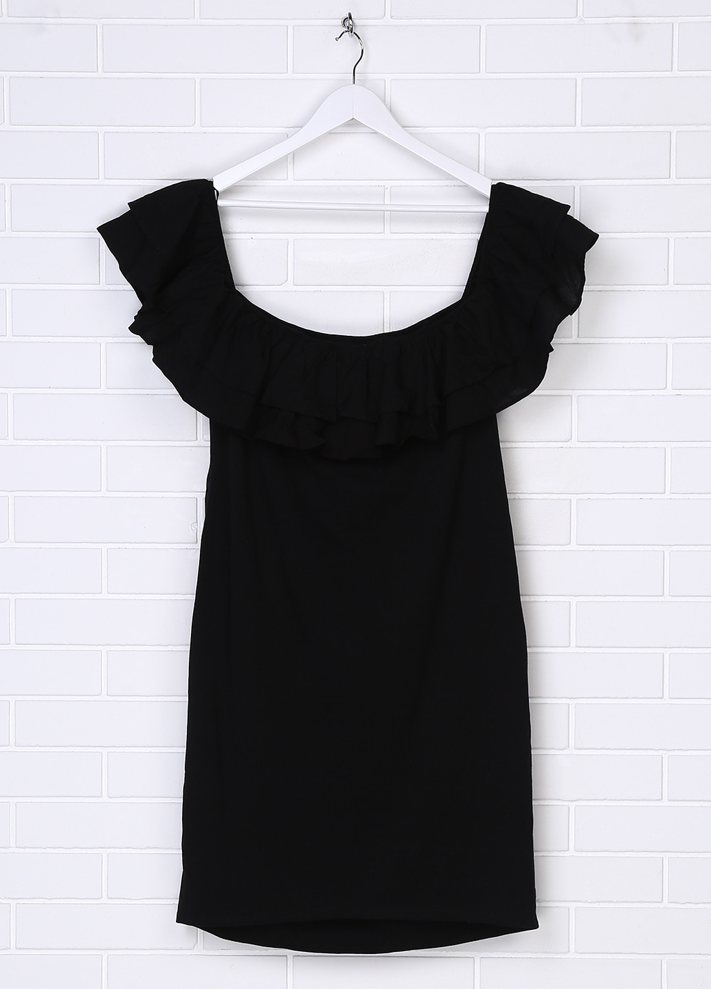 Чорна кежуал плаття для вагітних з відкритими плечима H&M однотонна