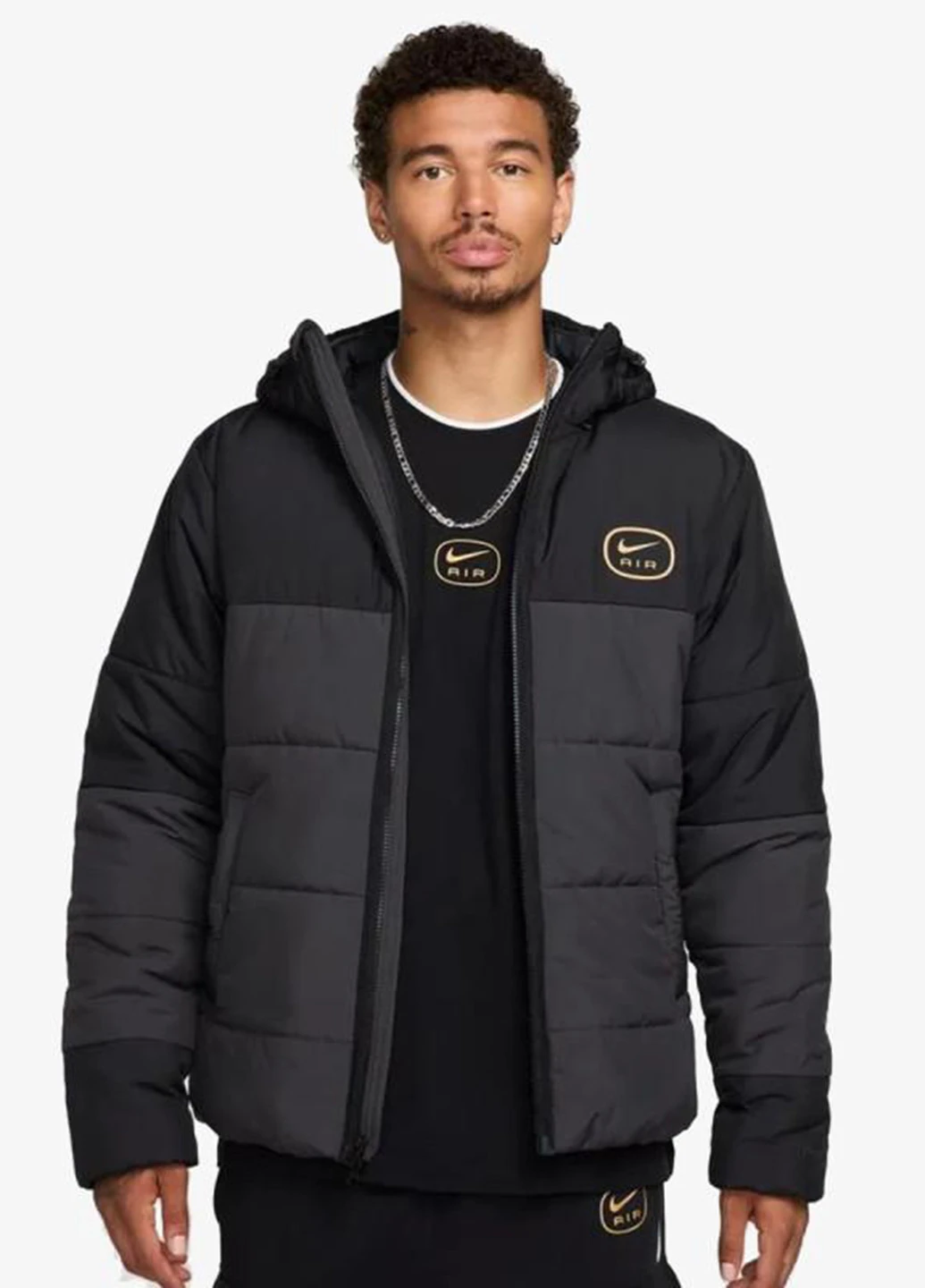 Черная демисезонная куртка Nike M NSW SW AIR SYN FILL JKT