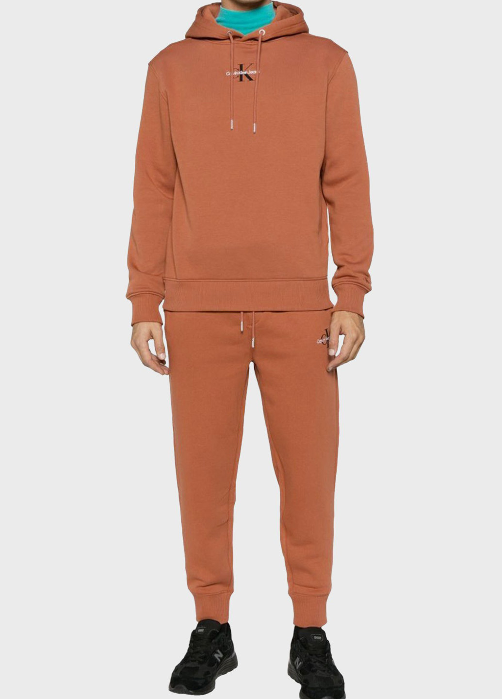 Светло-коричневые спортивные демисезонные джоггеры брюки Calvin Klein Jeans