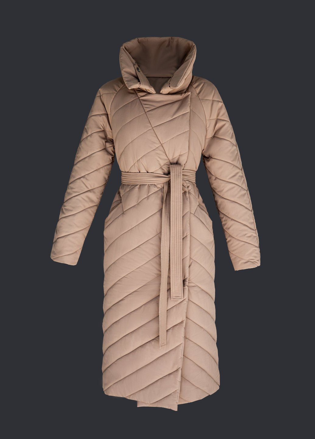 Бежевая зимняя двухсторонняя куртка Gepur