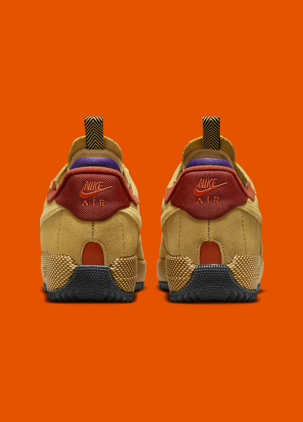 Кроссовки FB2348-700 Nike Air Force 1 Wild Low Wheat Gold горчичные демисезоны (317279591)