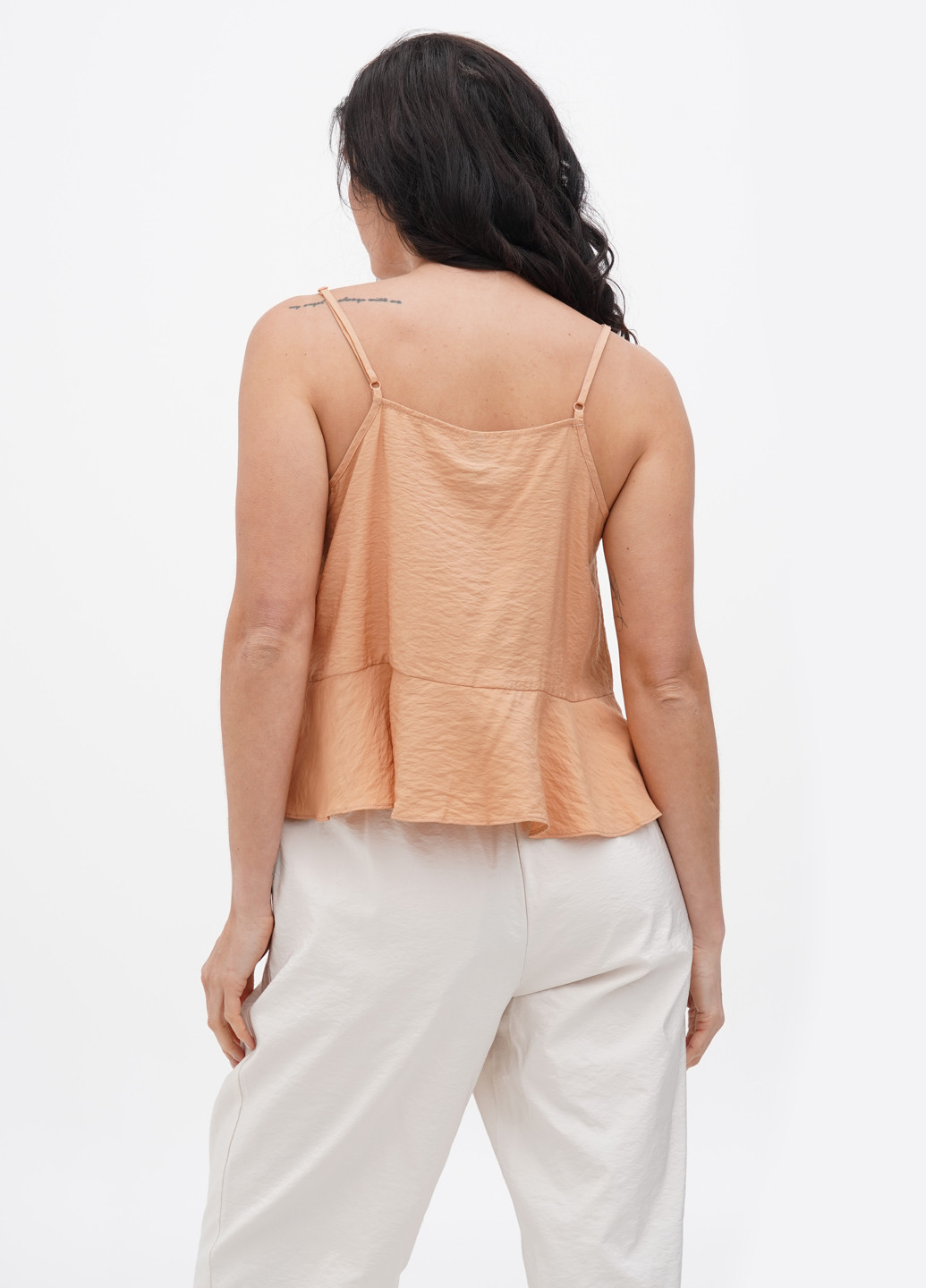 Персикова блуза YAS