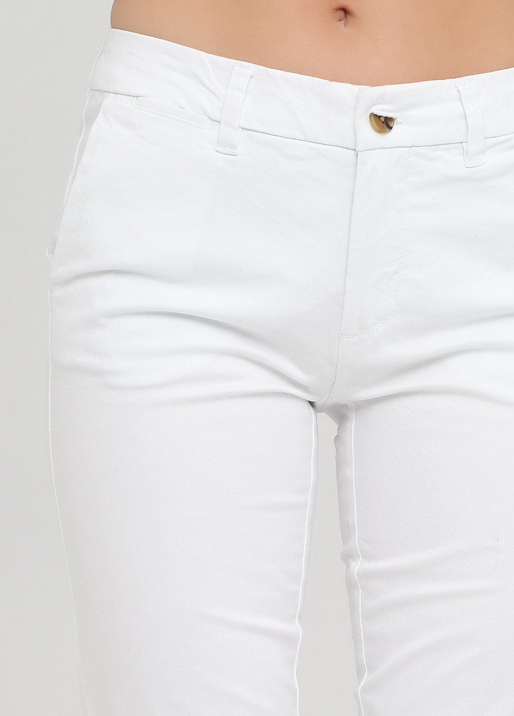 Белые кэжуал демисезонные укороченные, чиносы брюки Tommy Hilfiger