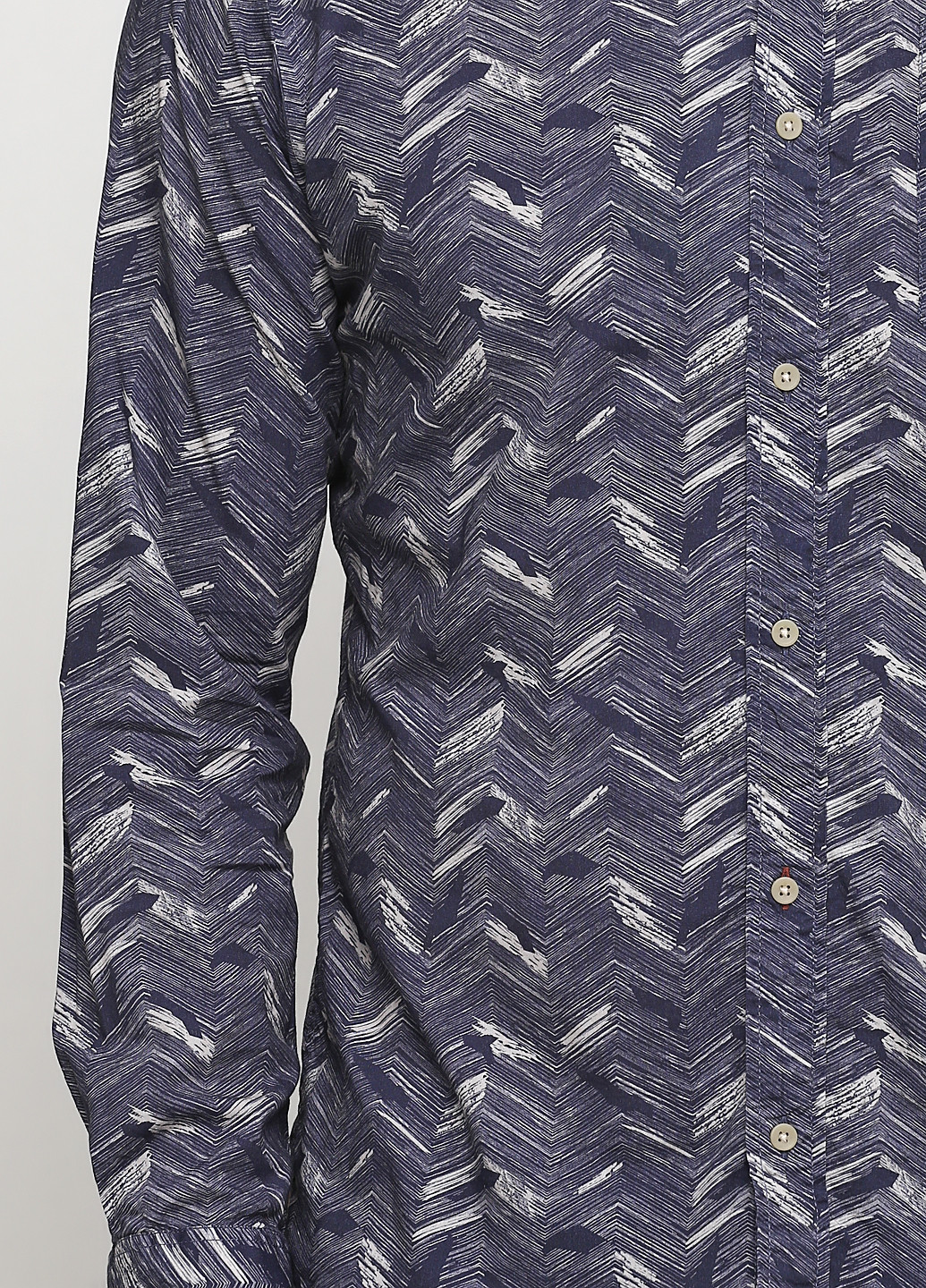 Серо-синяя кэжуал рубашка с абстрактным узором JACK&JONES