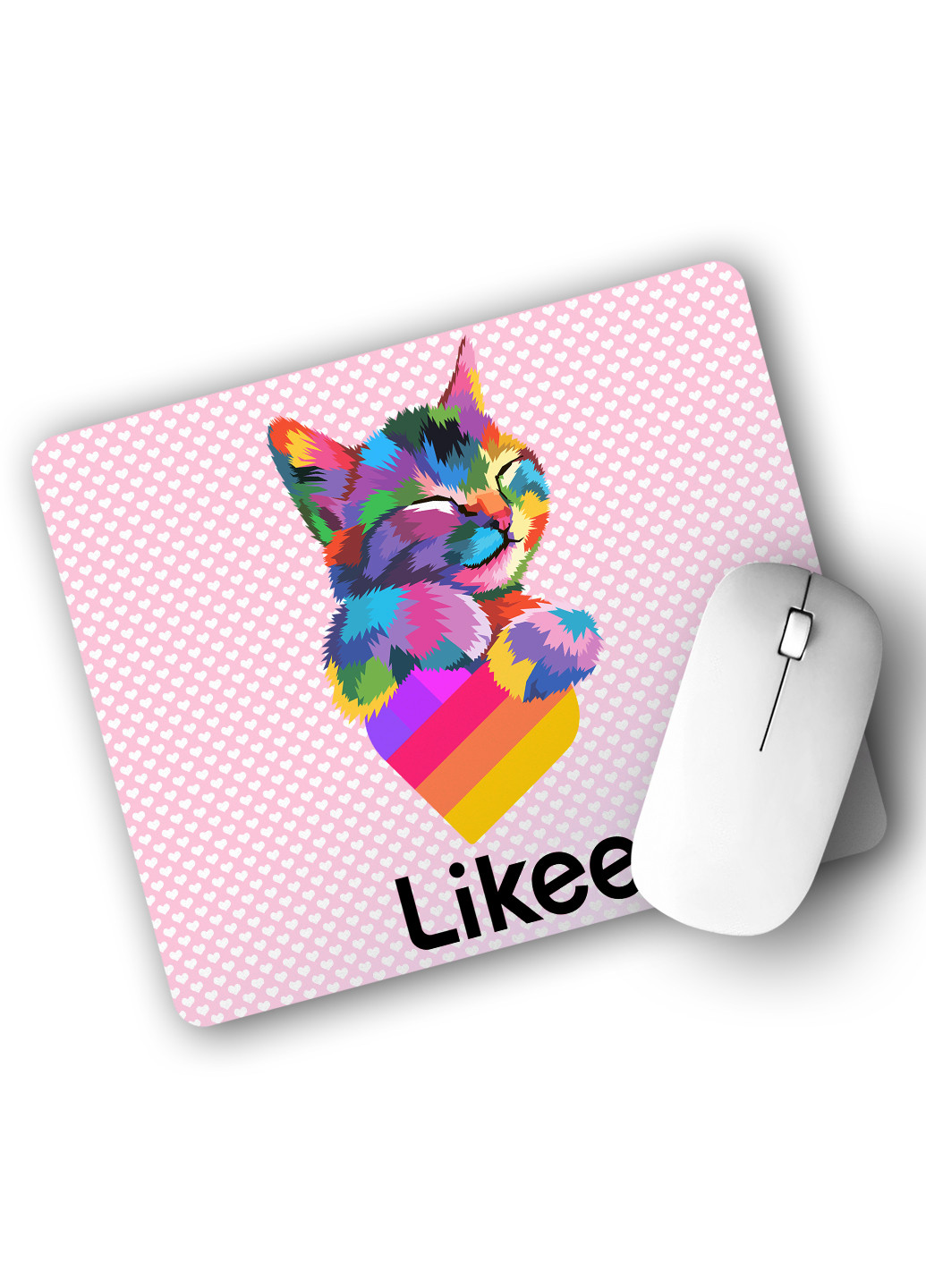 Килимок для мишки Лайк Котик (Likee Cat) (25108-1040) 29х21 см MobiPrint (224437340)