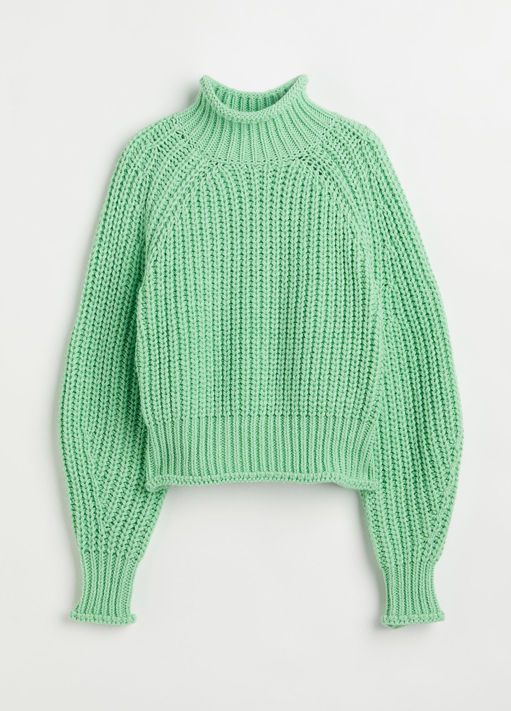 Мятный демисезонный свитер H&M
